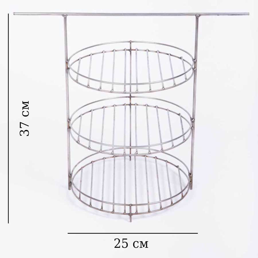 Купить этажерку для тандыра 3-х ярусная D-25 см ✔️ TANDYR55.RU